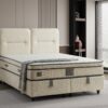 Boxspring Derin Crème wit
