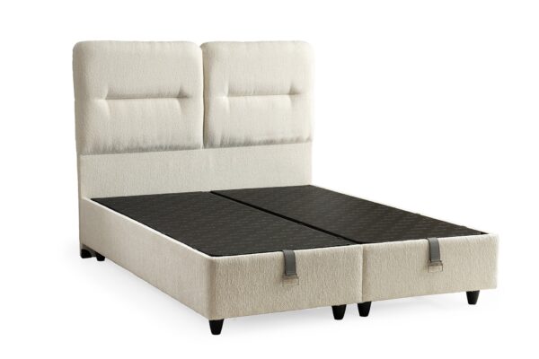 Boxspring Derin Crème wit