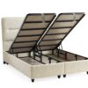 Boxspring Derin Crème wit