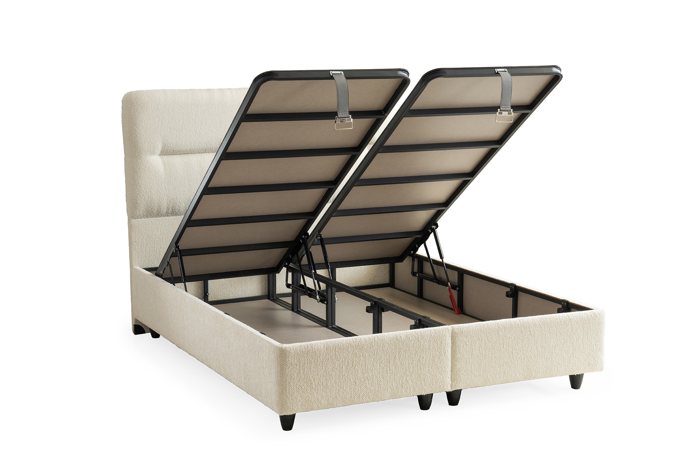 Boxspring Derin Crème wit
