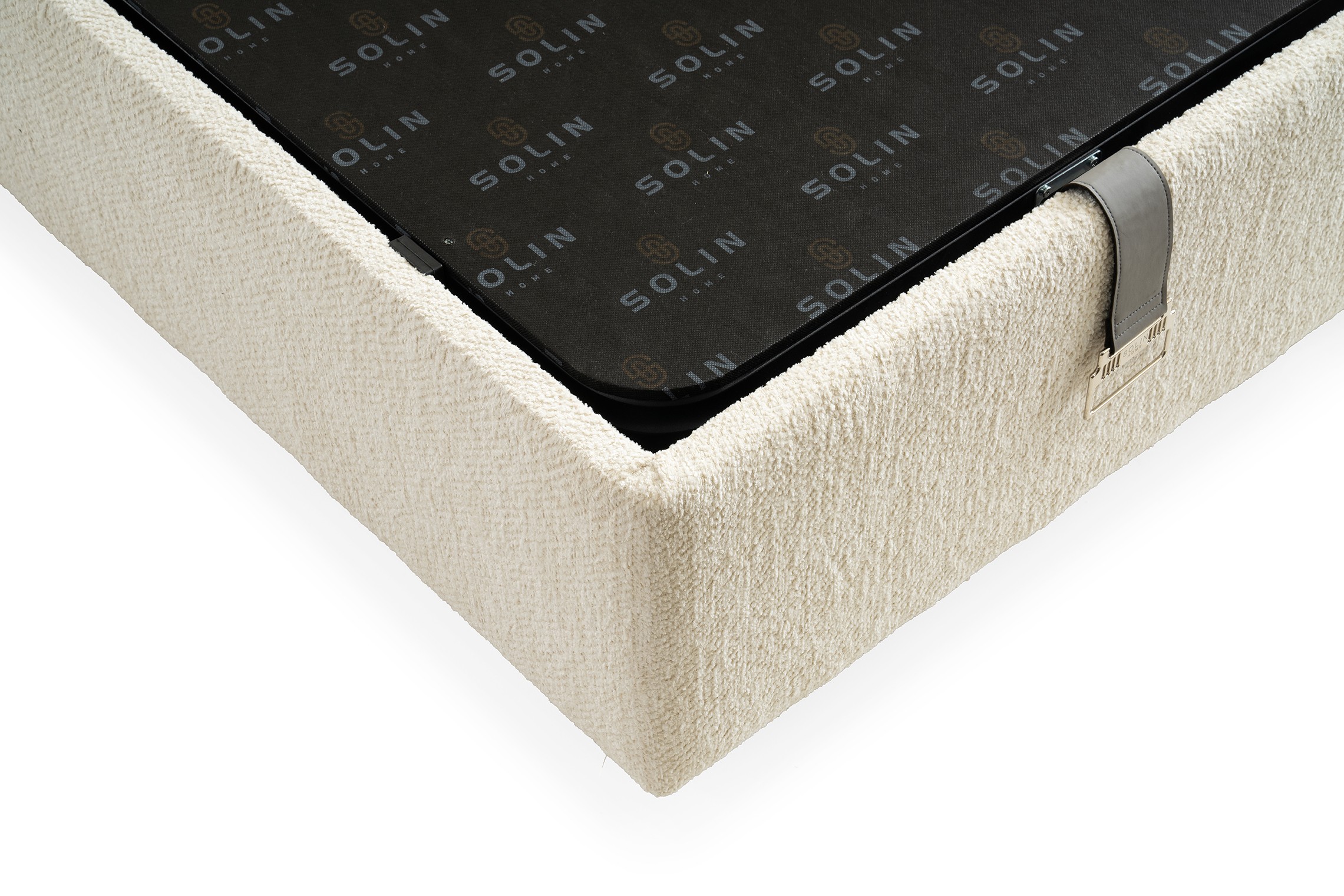 Boxspring Derin Crème wit