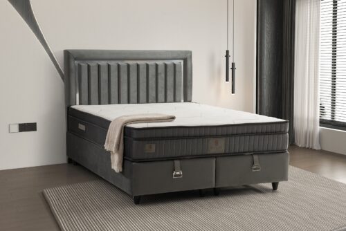 Boxspring Guzide Zilver