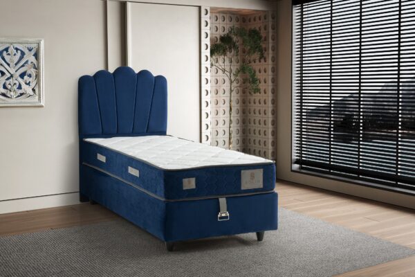 Eenpersoonsbed Parla Blauw