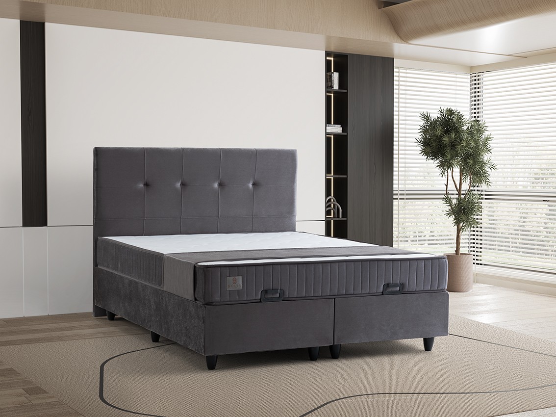 Boxspring Larissa Grijs